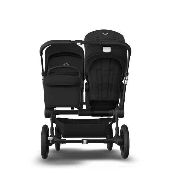 Bugaboo Donkey 3 Duo seat and bassinet stroller black sun canopy, black fabrics, black base - Main Image Slide 3 of 5
