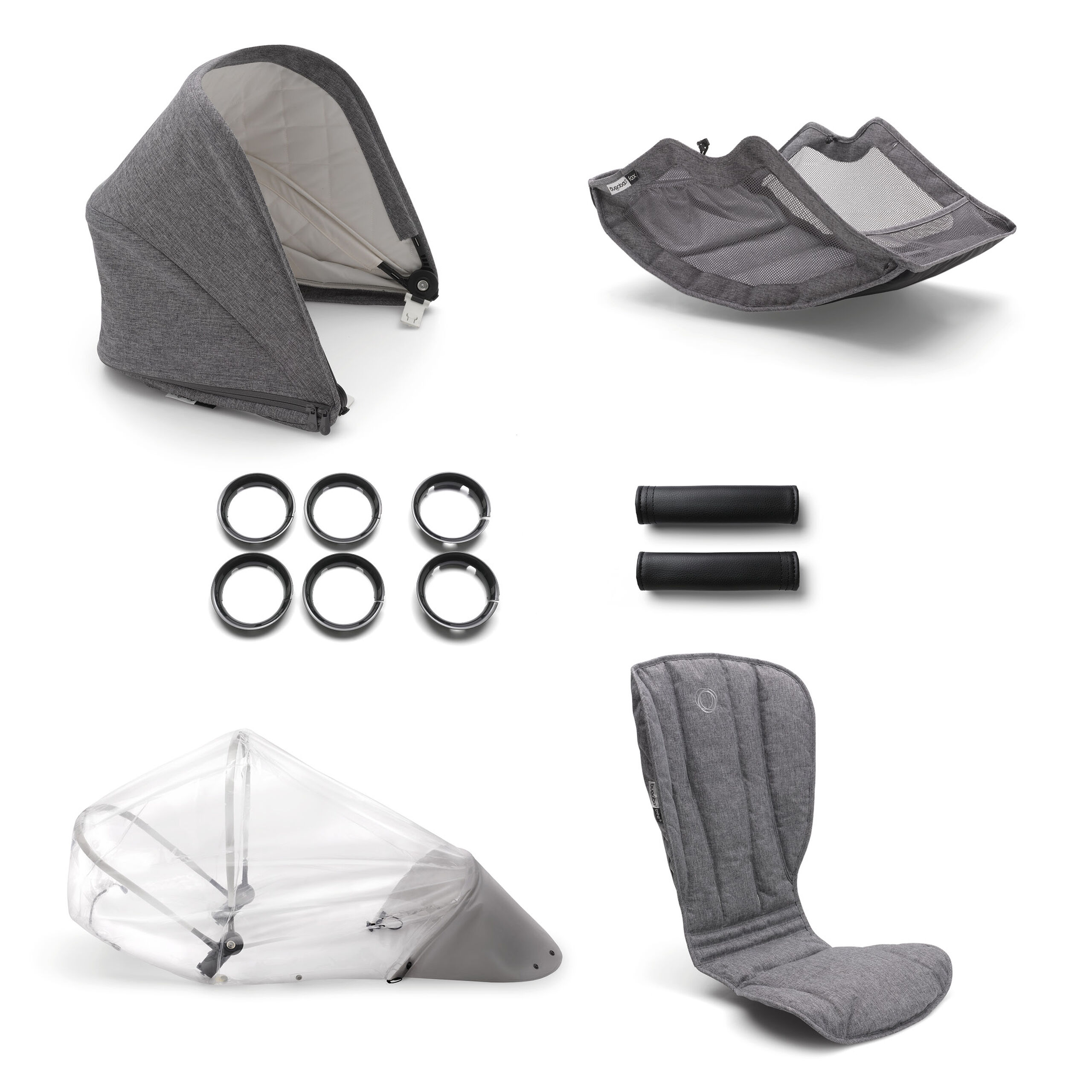 Bugaboo Bee5 Classic style set complete AU GREY MELANGE - Thumbnail Slide 1 of 1