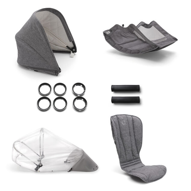 Bugaboo Bee5 Classic style set complete AU GREY MELANGE - Main Image Slide 1 of 1