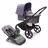 Bugaboo Fox 5 2-in-1 stroller black base, grey melange fabrics, astro purple sun canopy - Thumbnail Slide 1 of 12