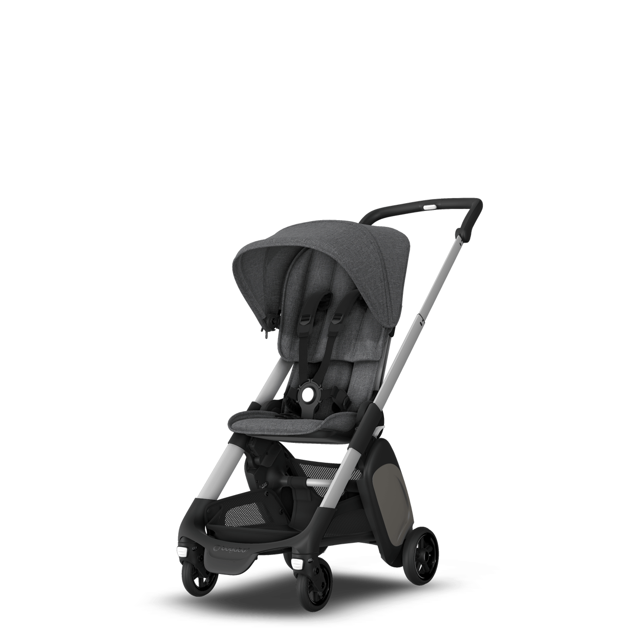 Bugaboo Ant Complete Gray mélange sun canopy, gray mélange fabrics, aluminium chassis Bugaboo US