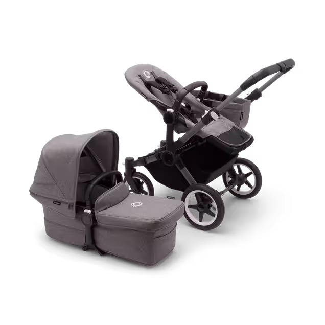 Refurbished Bugaboo Donkey 5 Mono complete UK GRAPHITE/GREY MÉLANGE-GREY MÉLANGE - Main Image Slide 3 of 5