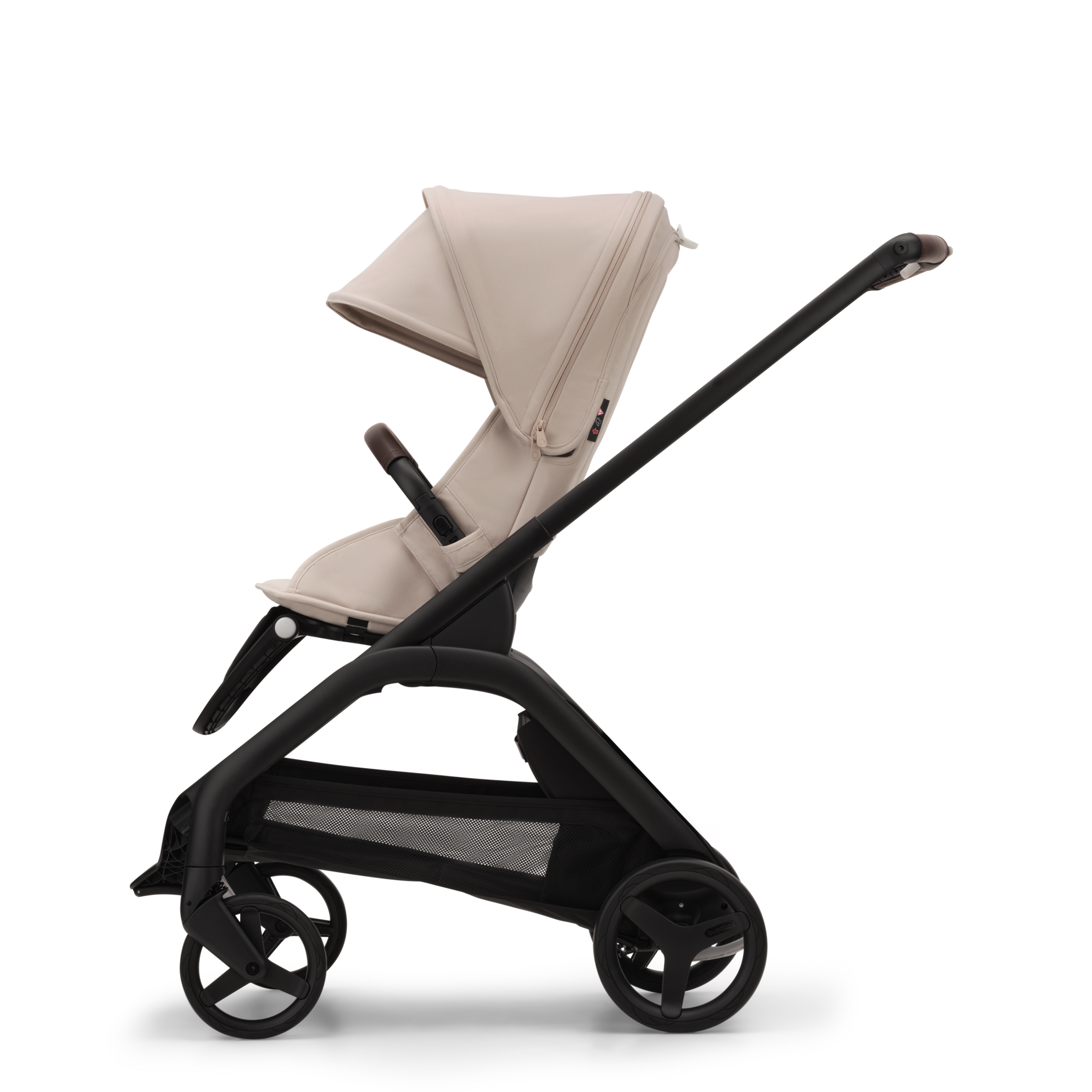 Bugaboo Dragonfly 2-in-1 pushchair black base, desert taupe fabrics, desert taupe sun canopy - Thumbnail Slide 2 of 15