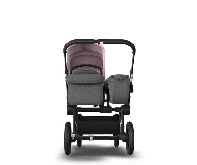 US - Bugaboo D3M stroller bundle black grey melange soft pink - Main Image Slide 3 of 4