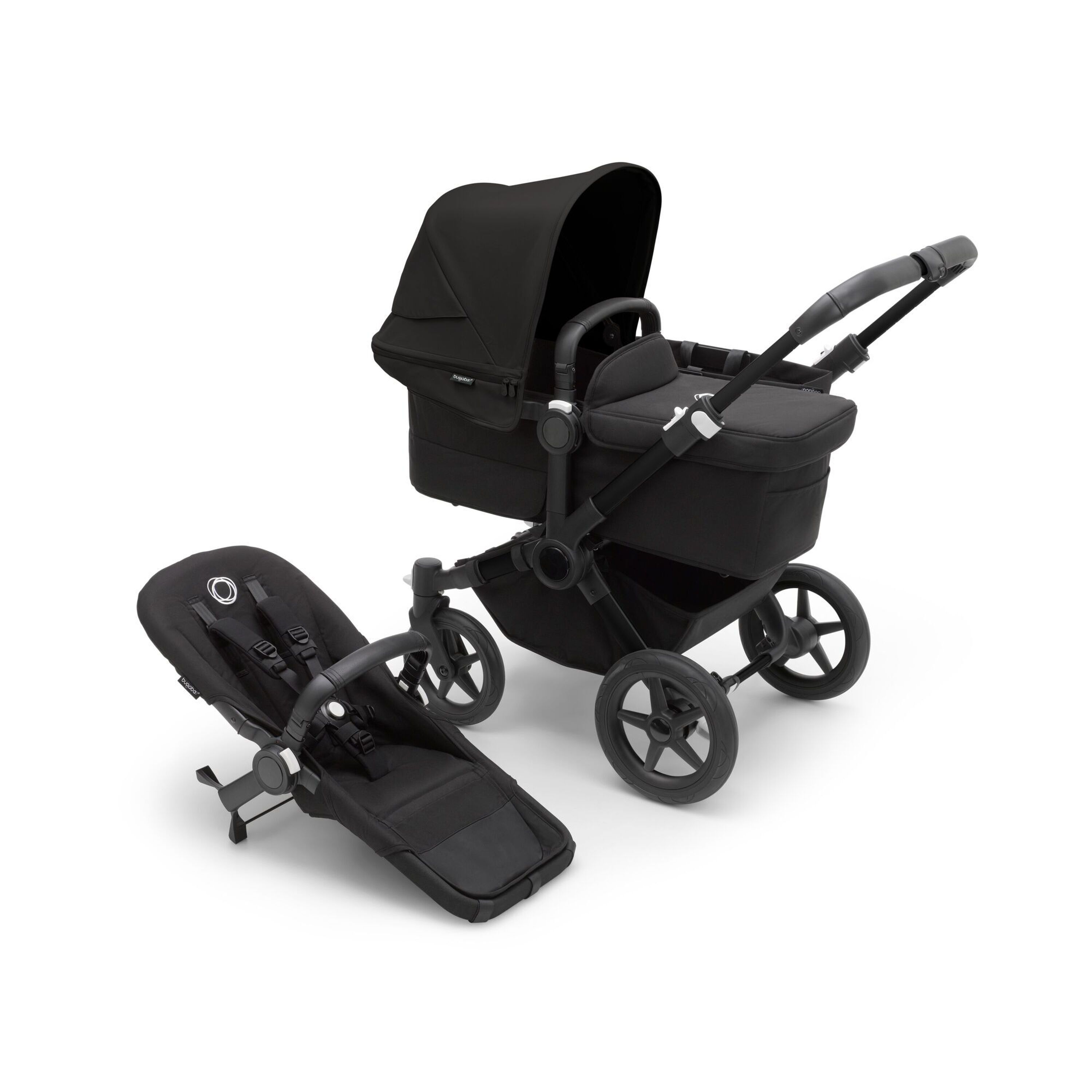 Refurbished Bugaboo Donkey 5 Mono complete BLACK/MIDNIGHT BLACK-MIDNIGHT BLACK - Main Modal Image Slide 8 of 8