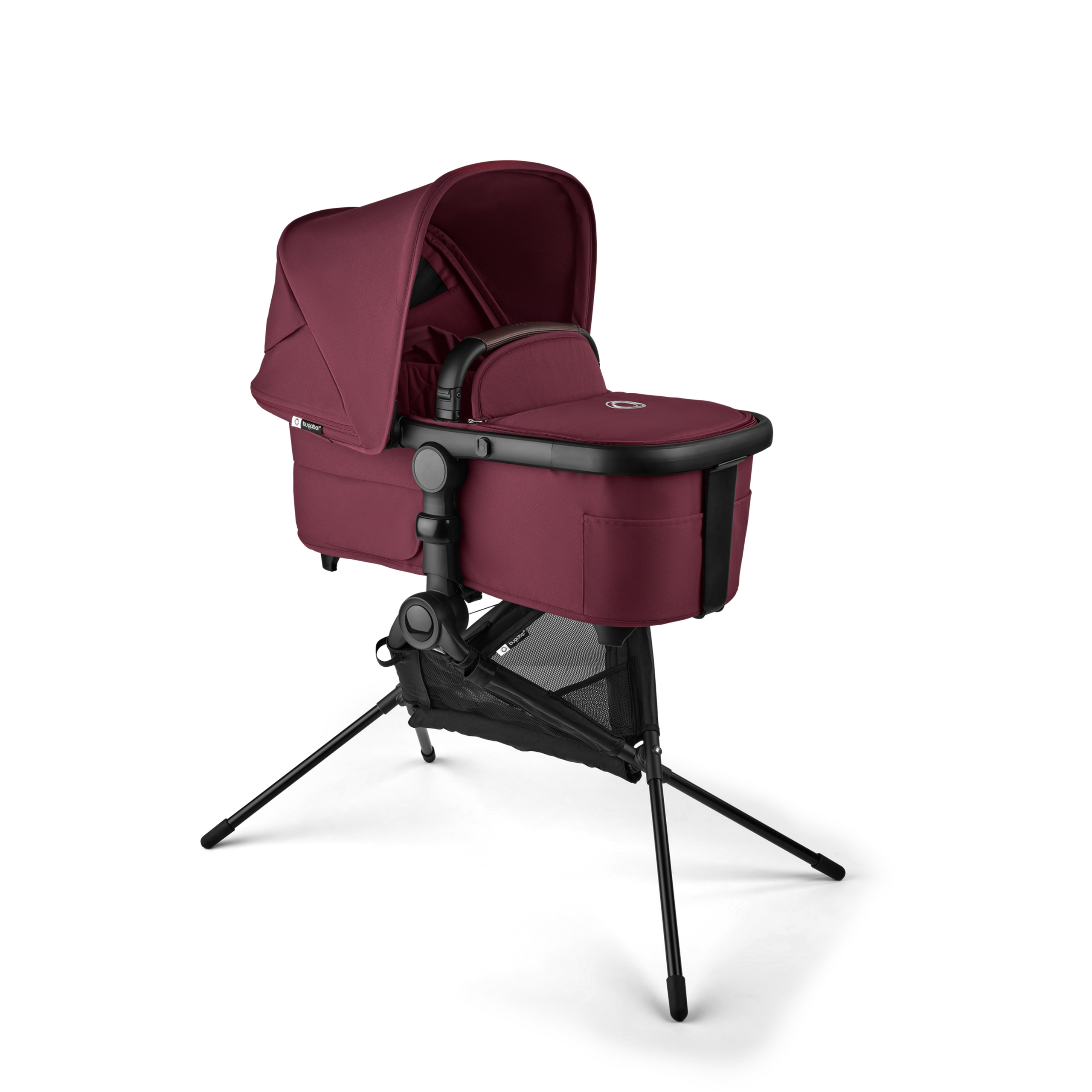 Bugaboo Kangaroo tandem stroller black base, forest green fabrics, forest green sun canopy test - Thumbnail Slide 15 of 15