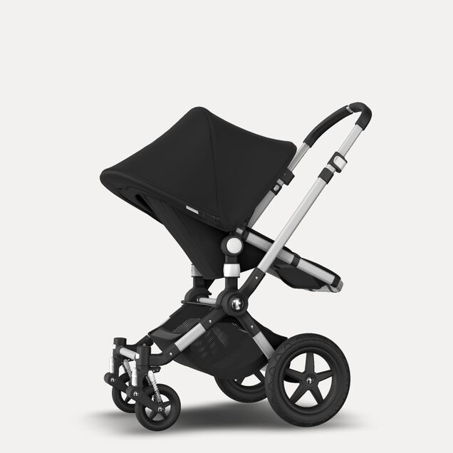 Bugaboo Cameleon 3 Plus seat and carrycot pushchair black sun canopy, black fabrics, aluminium base - Main Image Slide 6 of 8