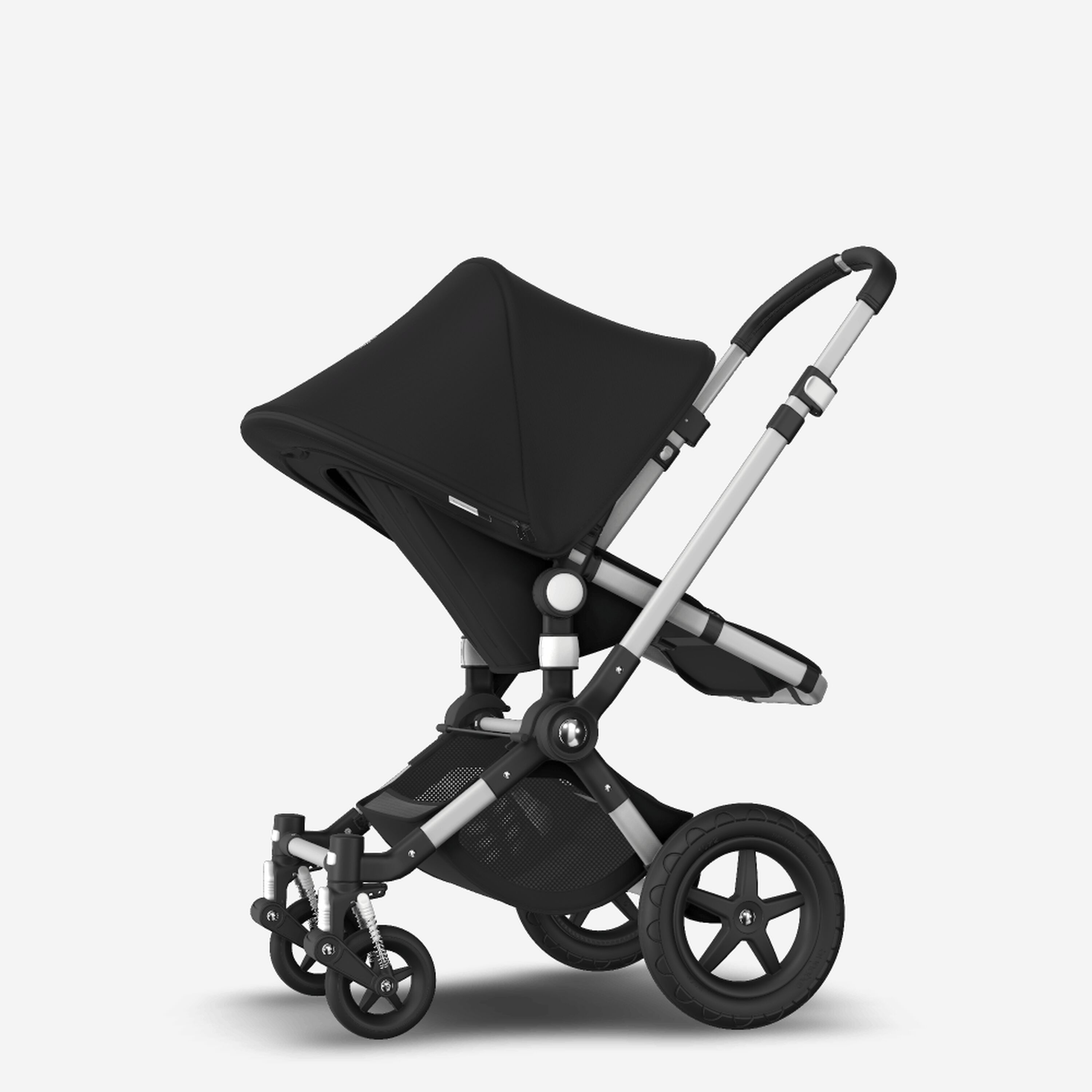 Bugaboo Cameleon 3 Plus seat and carrycot pushchair black sun canopy, black fabrics, aluminium base - Main Modal Image Slide 6 of 8