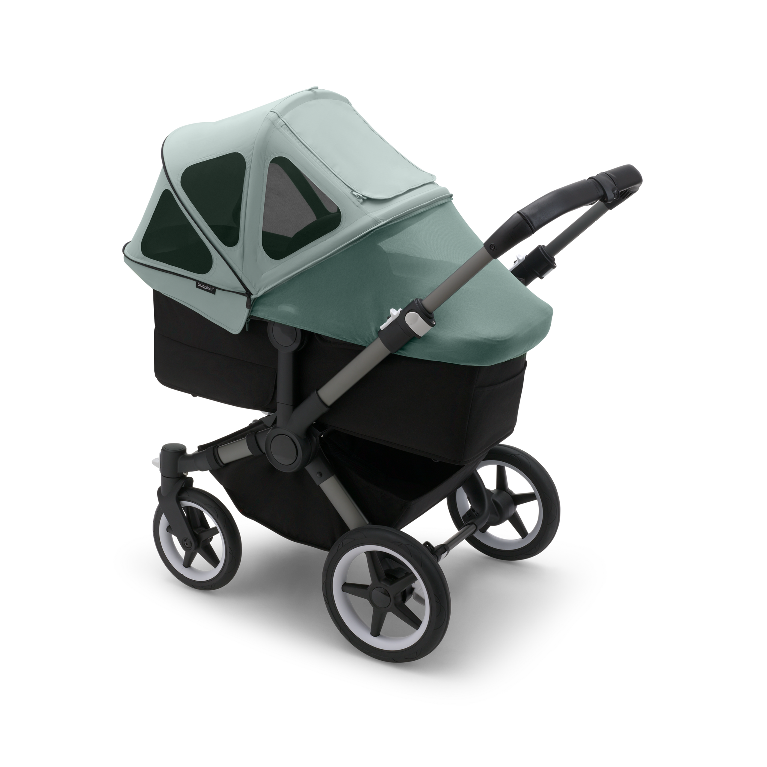 Bugaboo Donkey breezy sun canopy PINE GREEN - Thumbnail Slide 4 of 4