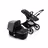 Bugaboo Fox 3 bassinet and seat stroller graphite base, midnight black fabrics, grey melange sun canopy - Thumbnail Slide 5 of 7