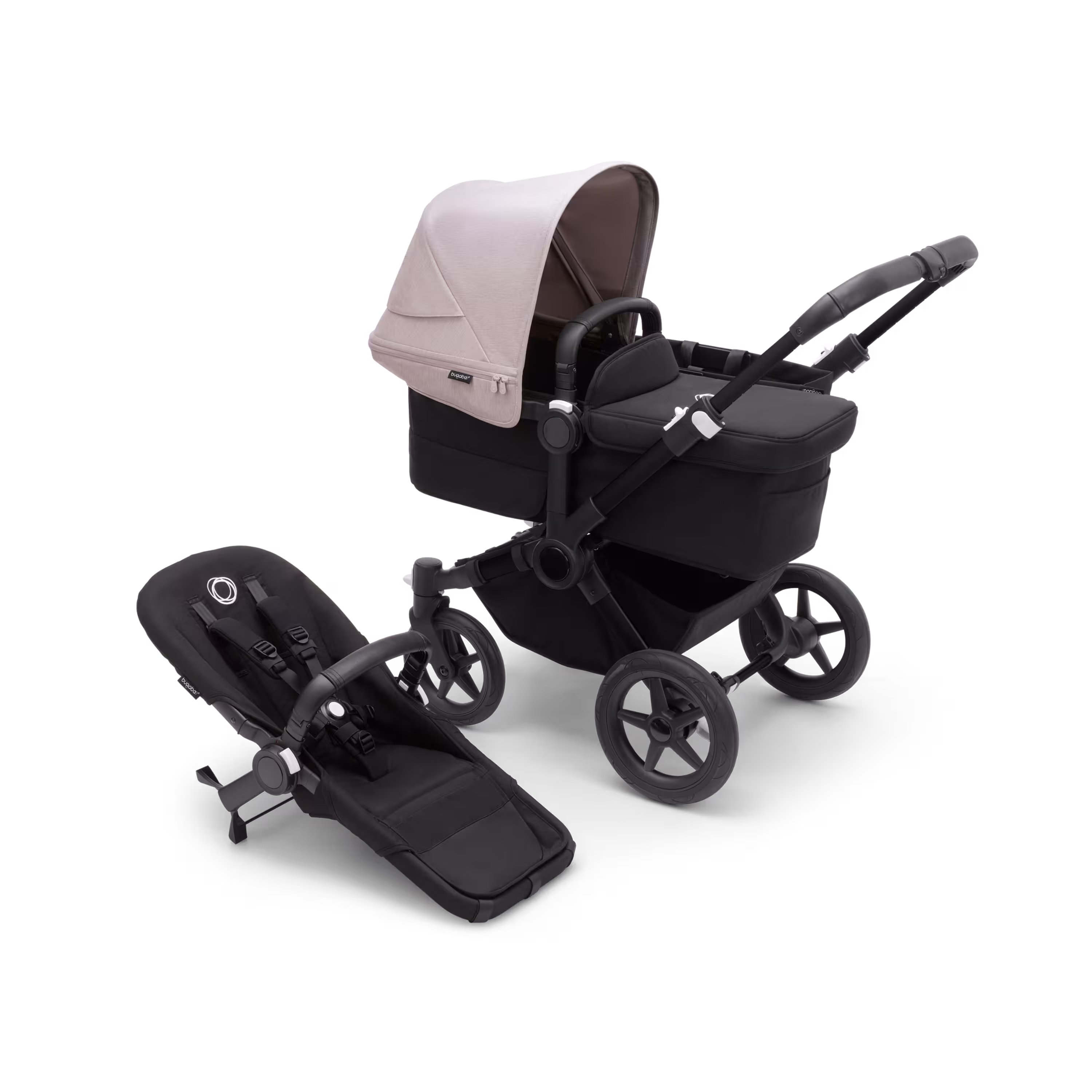 Refurbished Bugaboo Donkey 5 Mono complete RW fabric US BLACK/MIDNIGHT BLACK-MISTY WHITE - Main Modal Image Slide 1 of 10