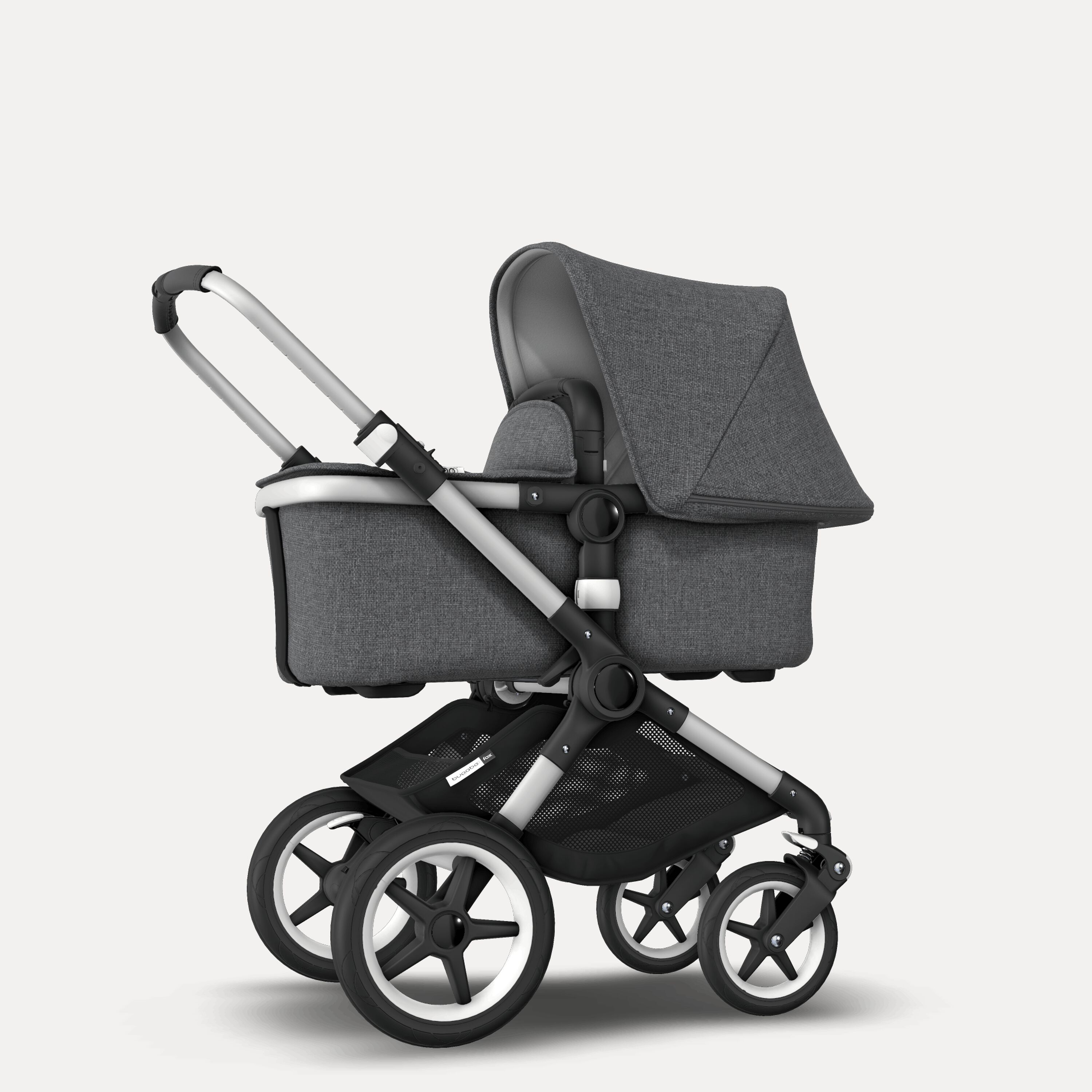 Refurbished Bugaboo Fox complete ALU/GREY MELANGE-GREY MELANGE - Main Modal Image Slide 6 van 6