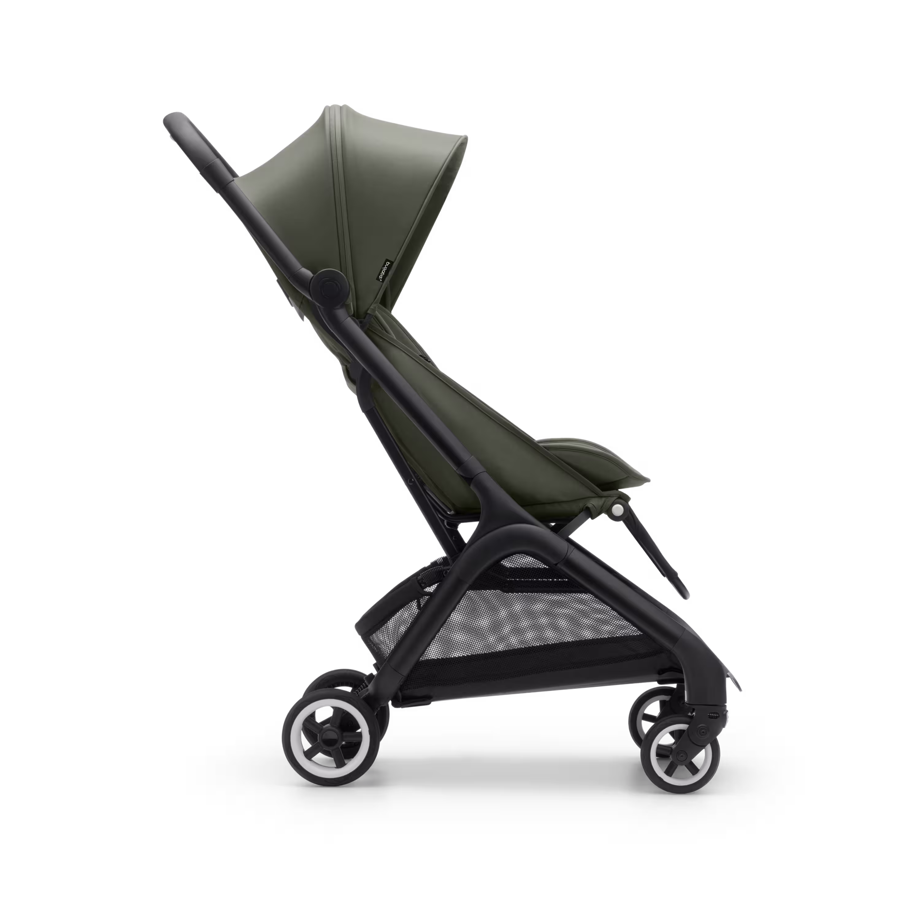 Bugaboo Butterfly travel stroller black base, forest green fabrics, forest green sun canopy - Main Modal Image Slide 2 of 13