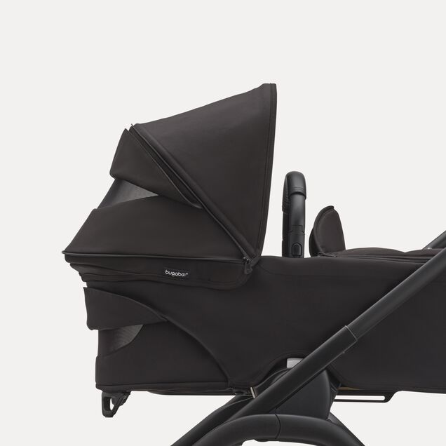 Bugaboo Dragonfly 2-in-1 stroller black base, midnight black fabrics, dark cherry red sun canopy - Main Image Slide 13 of 16