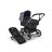 Bugaboo Donkey 5 Mono 2-in-1 stroller graphite base, midnight black fabrics, stormy blue sun canopy - Thumbnail Slide 1 of 12