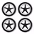 Refurbished Bugaboo Donkey/Buffalo wheels replacement set (4 white) - Thumbnail Slide 1 of 2