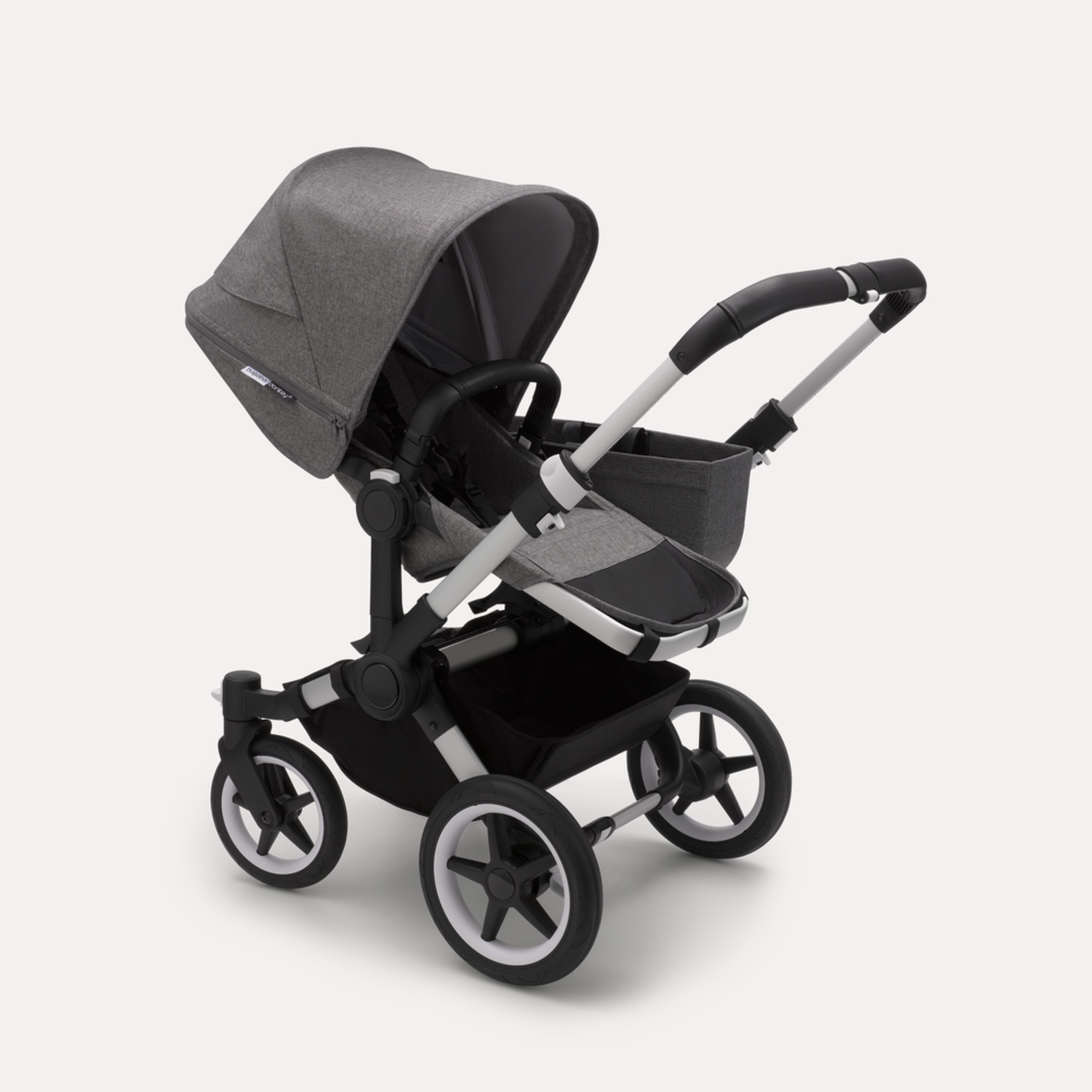 AU - Bugaboo Donkey 3 Mono Seat and Bassinet Stroller Grey Melange, Aluminum chassis - Main Modal Image Slide 6 of 6