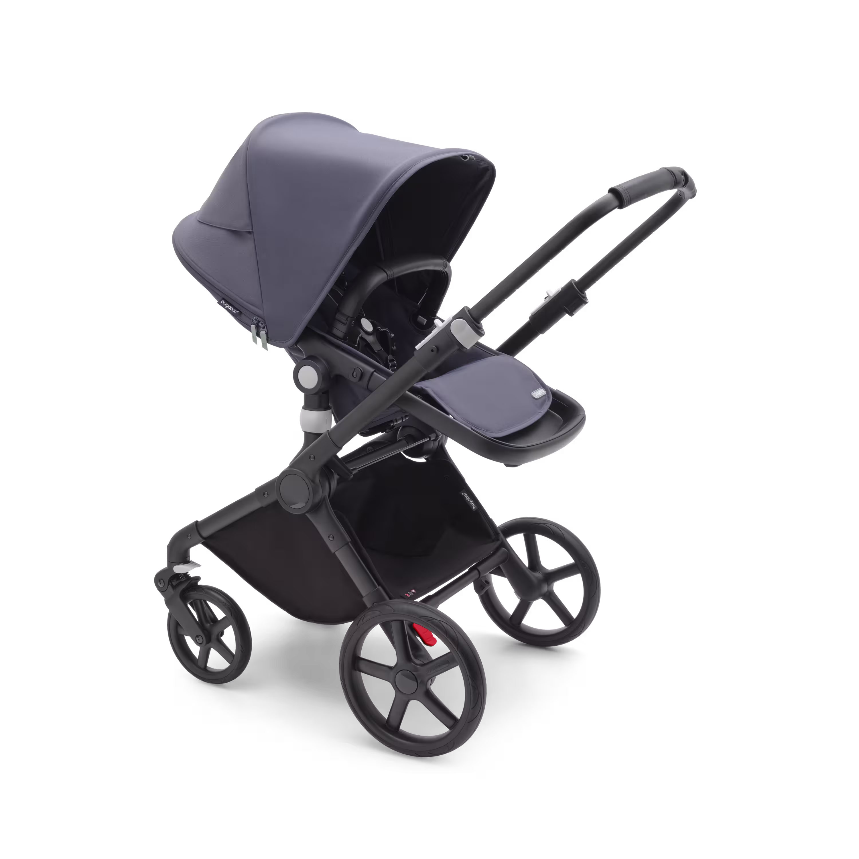 Bugaboo Fox Cub 2-in-1 stroller black base, stormy blue fabrics, stormy blue sun canopy - Main Modal Image Slide 2 of 12