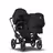 Bugaboo Donkey 3 Duo seat and bassinet stroller black sun canopy, black fabrics, black base - Thumbnail Slide 1 of 5