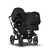 Bugaboo Donkey 3 Duo seat and bassinet stroller black sun canopy, black fabrics, black base - Thumbnail Slide 1 of 5