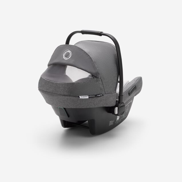 Bugaboo Fox 2 travel system grey melange (nr) sun canopy, grey melange fabrics, black base - Main Image Slide 15 of 18