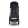 Bugaboo Butterfly seat stroller black base, stormy blue fabrics, stormy blue sun canopy - Thumbnail Slide 4 of 14