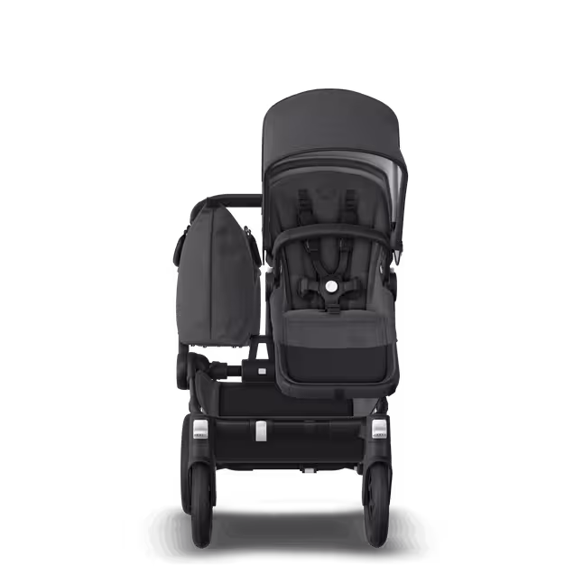 Bugaboo Donkey 5 Mono 2-in-1 stroller black base, mineral washed black fabrics, mineral washed black sun canopy - Main Image Slide 2 of 11