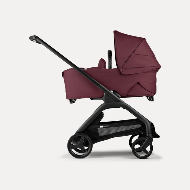 Bugaboo Dragonfly 2-in-1 stroller black base, dark cherry red fabrics, dark cherry red sun canopy - Main Image Slide 3 of 16