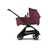 Bugaboo Dragonfly 2-in-1 stroller black base, dark cherry red fabrics, dark cherry red sun canopy - Thumbnail Slide 3 of 16