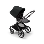Bugaboo Fox 3 bassinet and seat stroller graphite base, grey melange fabrics, midnight black sun canopy - Thumbnail Slide 6 of 7