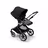 Bugaboo Fox 3 seat stroller with graphite frame, grey melange fabrics, and black sun canopy. - Thumbnail Slide 6 of 7