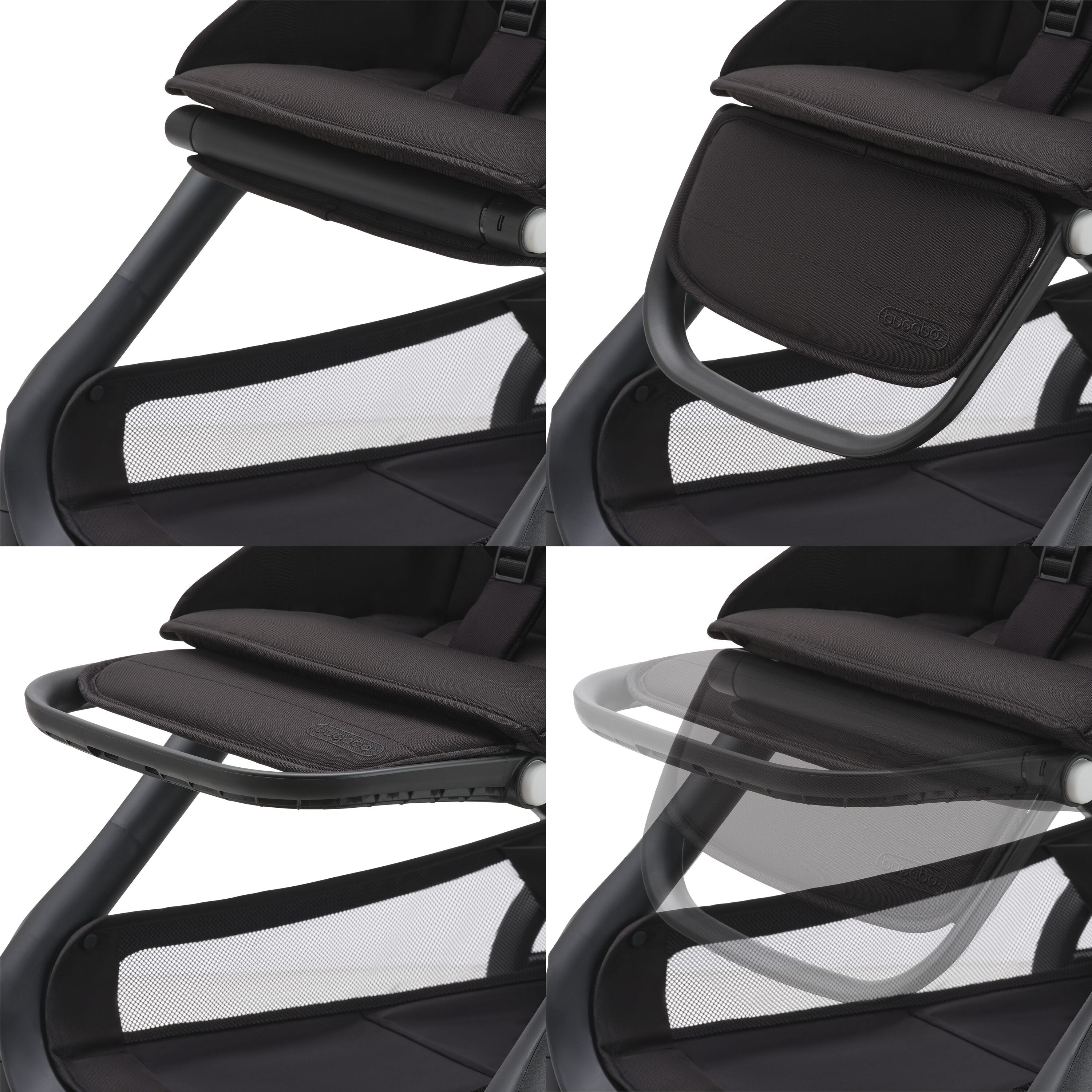 Bugaboo x Konges SlØjd limited edition Dragonfly seat stroller black base, desert taupe melange fabrics, desert taupe melange sun canopy - Main Modal Image Slide 10 of 16