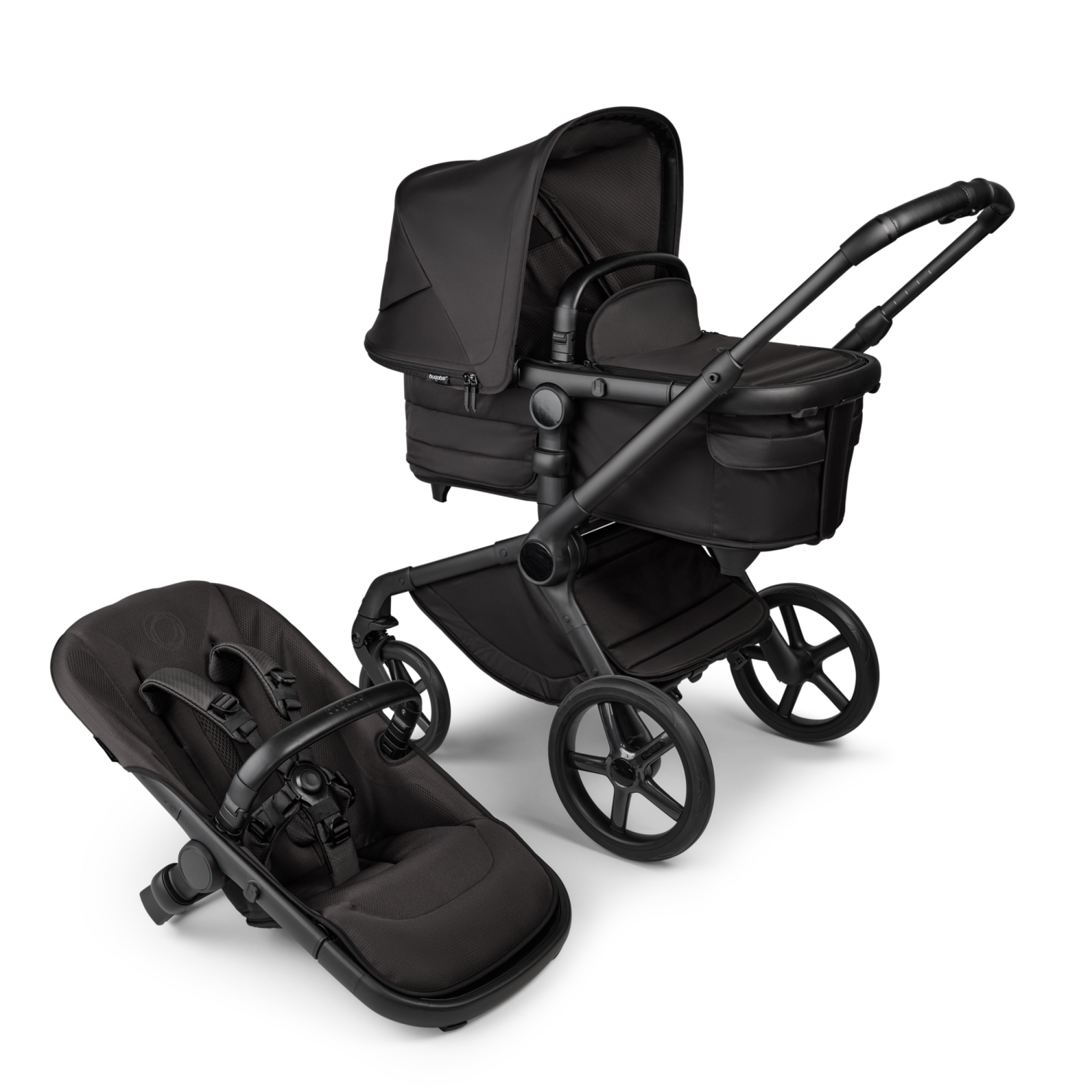 Refurbished Bugaboo Fox 5 complete Noir Limited Edition UK BLACK MOONLIGHT - Thumbnail Slide 1 of 14
