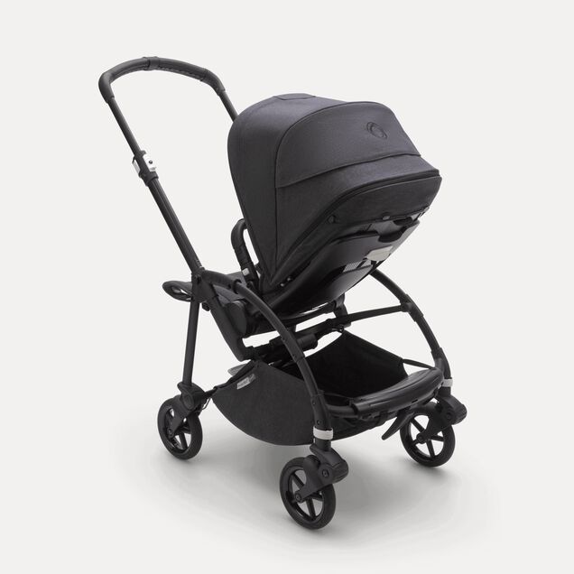 Bugaboo Bee 6 seat stroller mineral washed black sun canopy, mineral washed black fabrics, black base - Main Image Slide 5 of 5