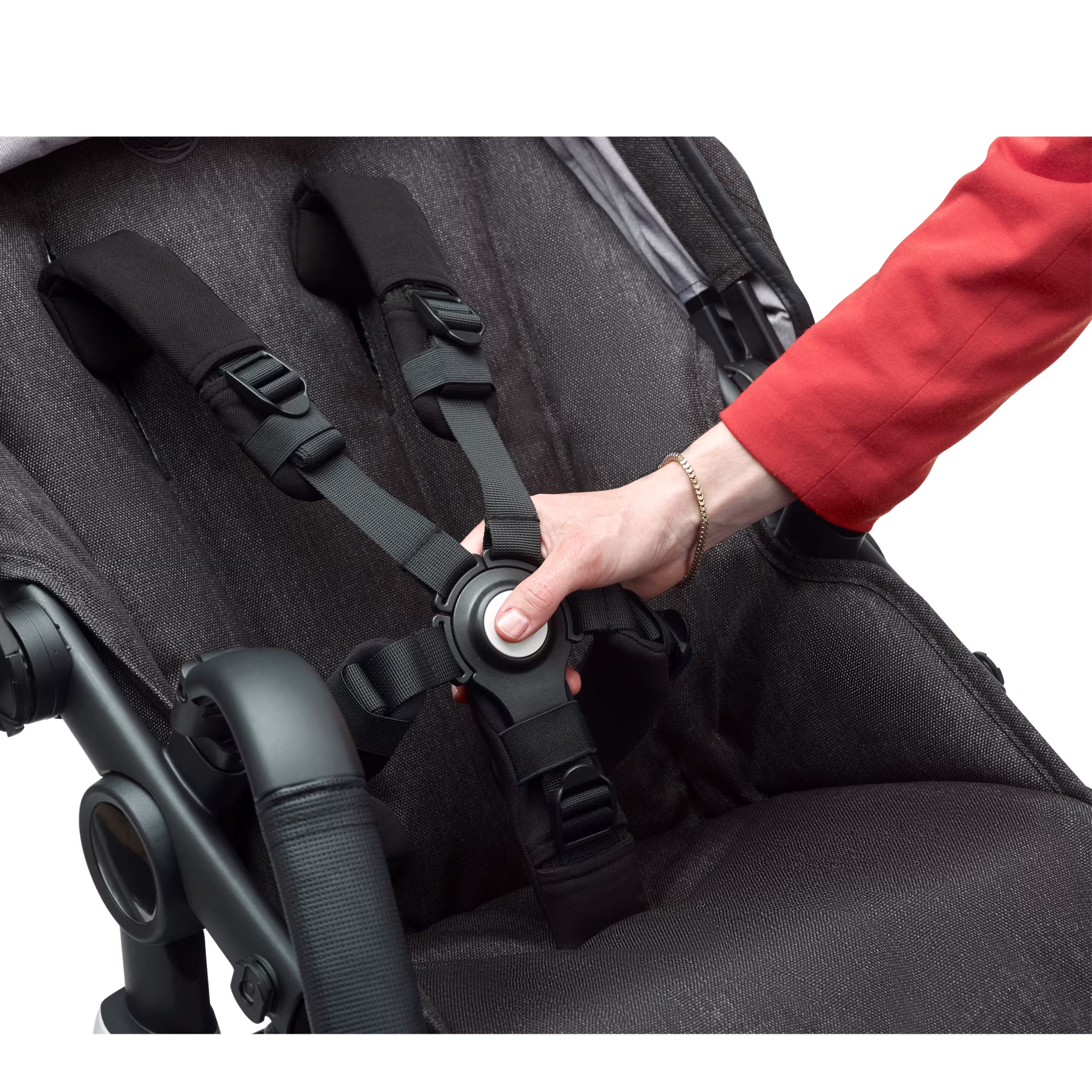 Bugaboo Fox 3 bassinet and seat stroller black base, mineral washed black fabrics, mineral washed black sun canopy - Main Modal Image Slide 7 of 15