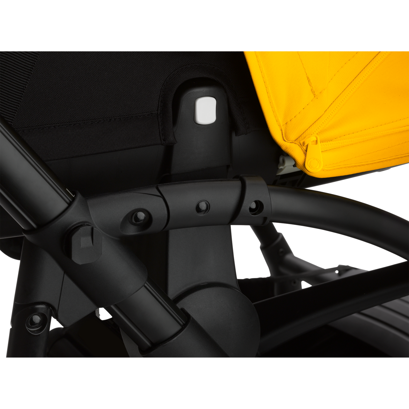 Bugaboo Bee 6 carrycot and seat pushchair Lemon yellow sun canopy