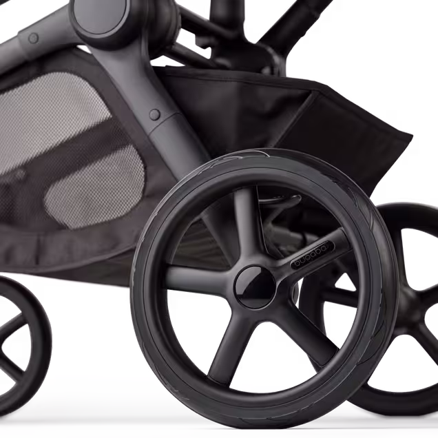 Bugaboo Kangaroo 2-in-1 stroller black base, moon grey fabrics, moon grey sun canopy - Main Image Slide 14 of 18
