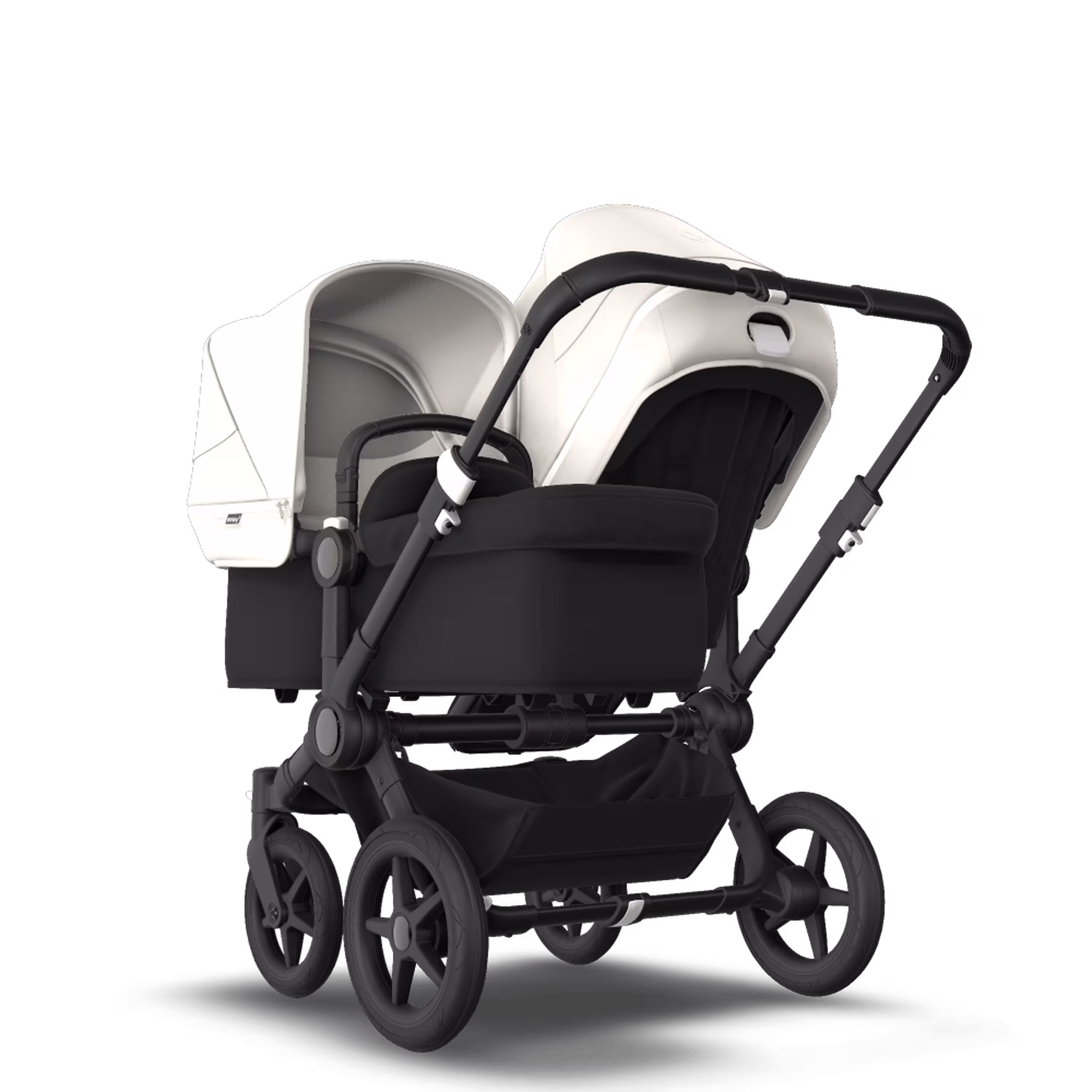Bugaboo Donkey 3 Duo fresh white sun canopy, black seat, black chassis - Main Modal Image Slide 1 of 6