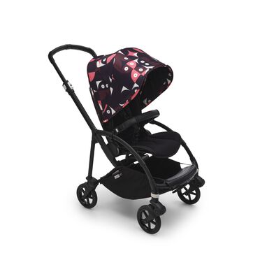 Bugaboo Bee 6 sun canopy Animal Explorer PINK/ RED  - view 2