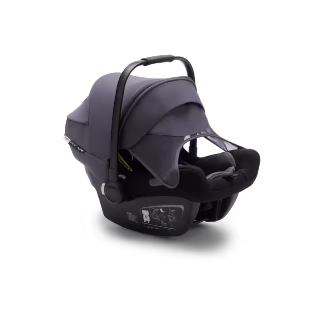 Bugaboo Bee 5 travel system steel blue sun canopy, steel blue fabrics, black base - Main Image Slide 13 of 16