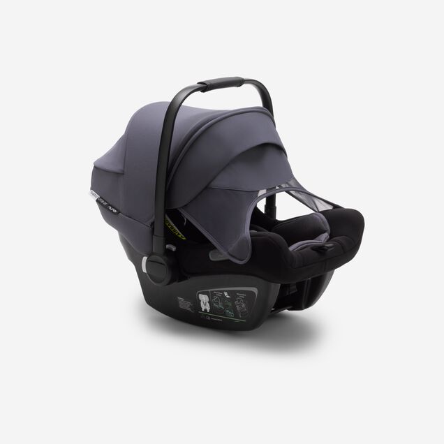 Bugaboo Bee 5 travel system steel blue sun canopy, steel blue fabrics, black base - Main Image Slide 13 of 16