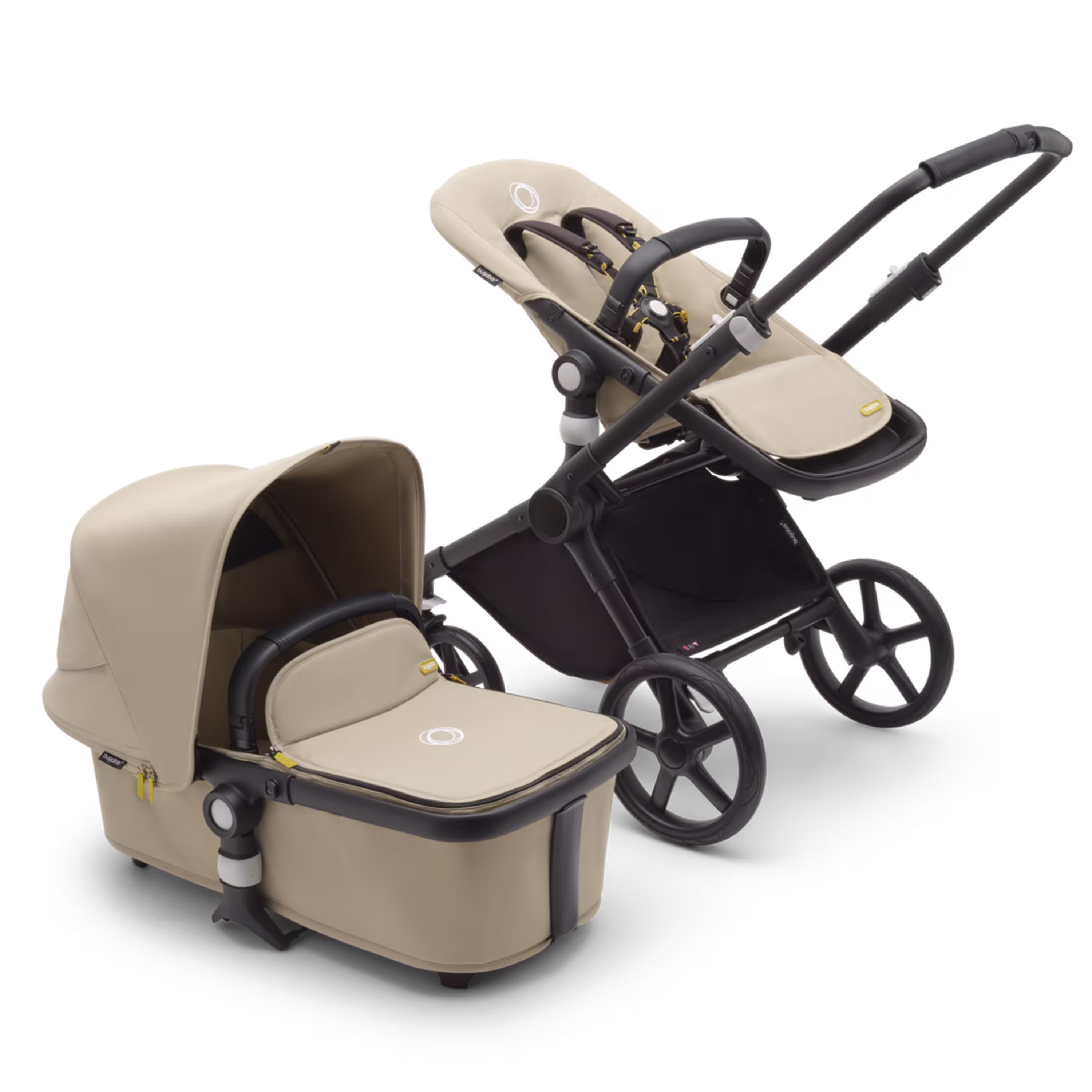 Refurbished Bugaboo Fox Cub complete AU BLACK/DESERT BEIGE-DESERT BEIGE - Main Modal Image Slide 1 of 1