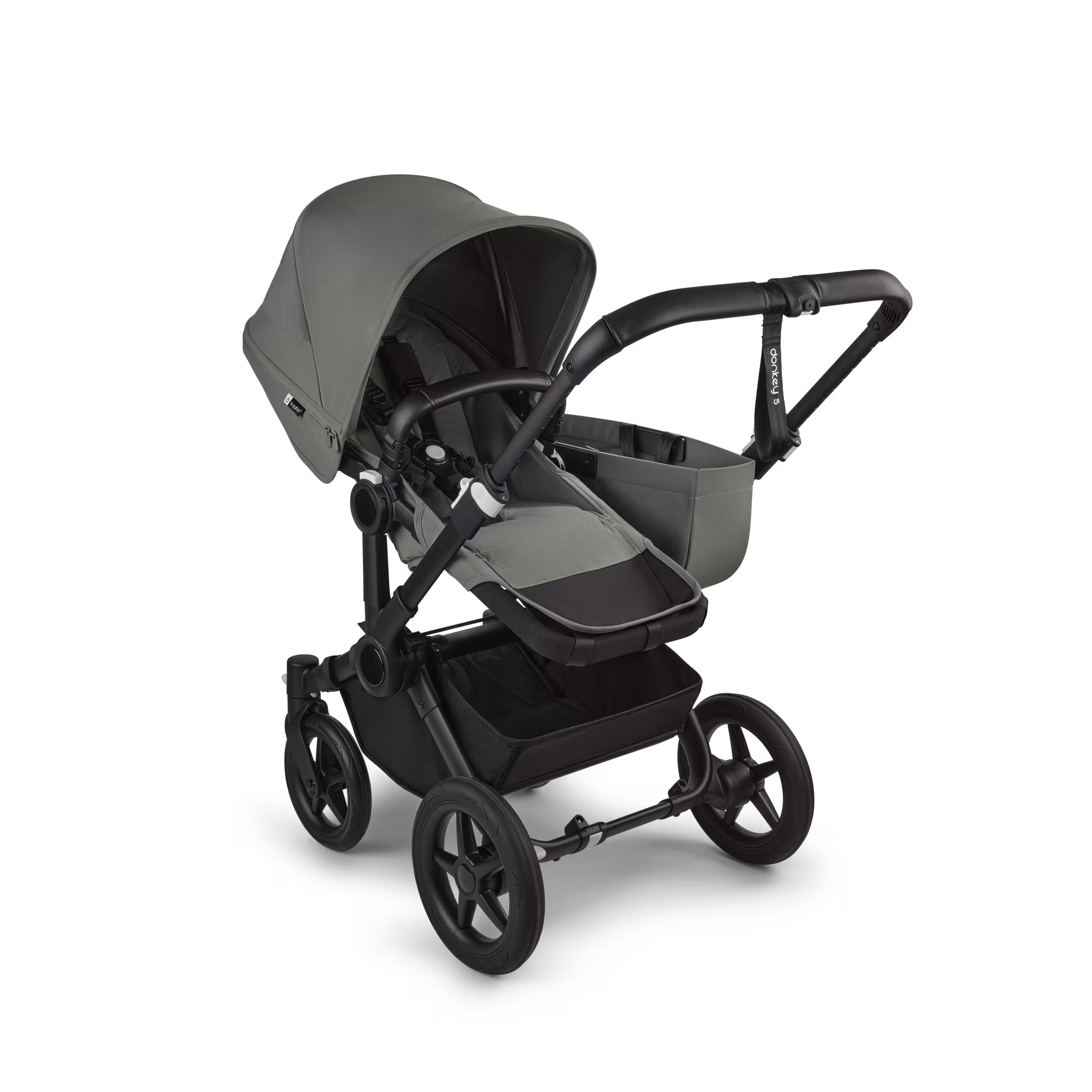 Bugaboo Donkey 5 Mono complete UK BLACK/FOREST GREEN-FOREST GREEN - Main Modal Image Slide 2 of 9