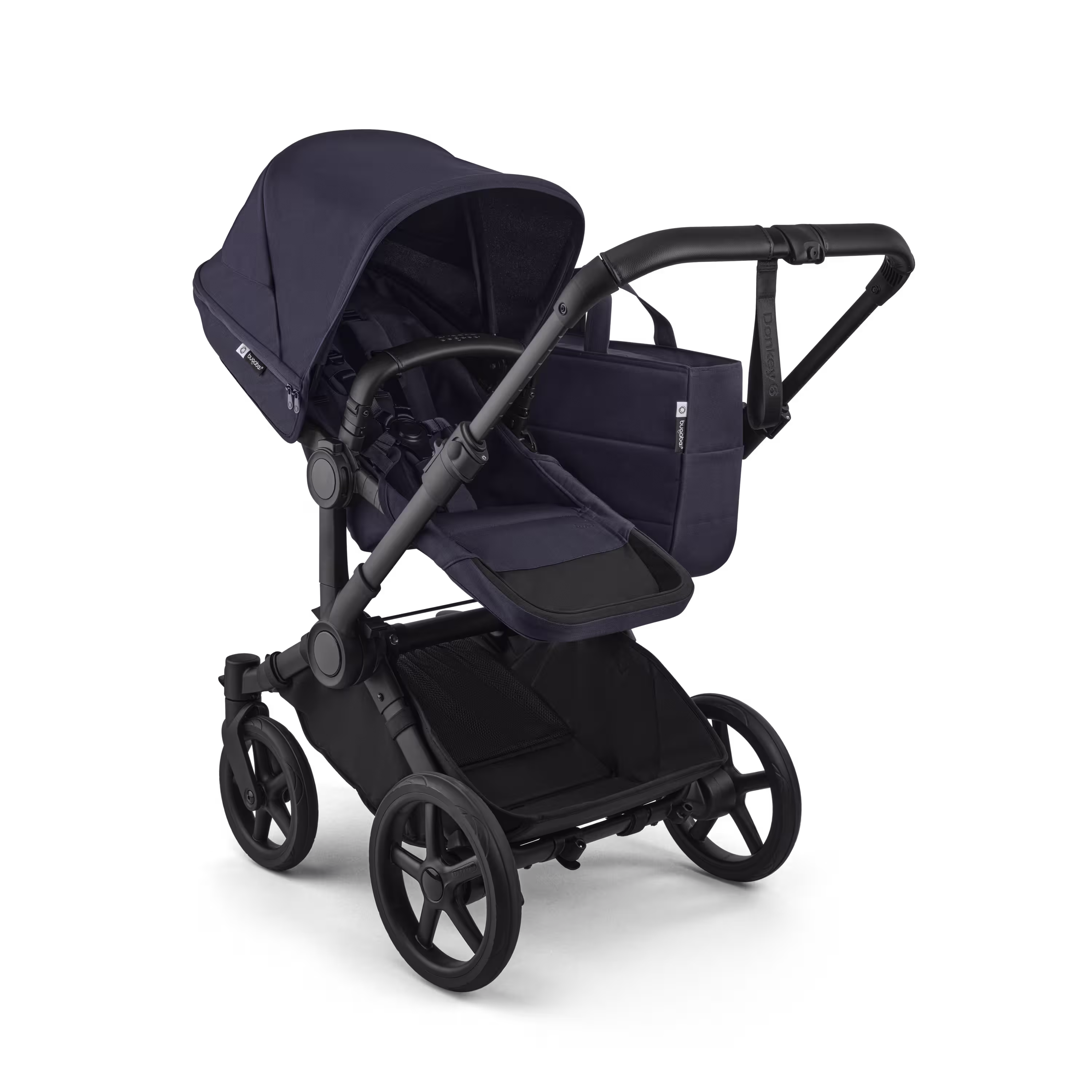 Bugaboo Donkey 6 2-in-1  pushchair black base, deep indigo fabrics, deep indigo sun canopy - Main Modal Image Slide 3 of 10