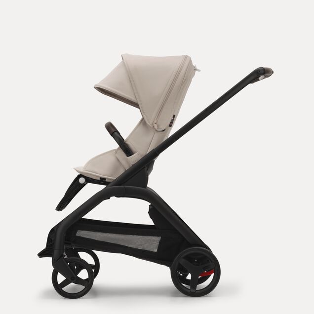 Bugaboo Dragonfly 2-in-1 pram black base, desert taupe fabrics, desert taupe sun canopy - Main Image Slide 2 of 16