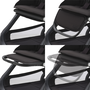The Bugaboo Dragonfly adjustable leg rest in multiple positions. - Thumbnail Modal Image Slide 11 of 18