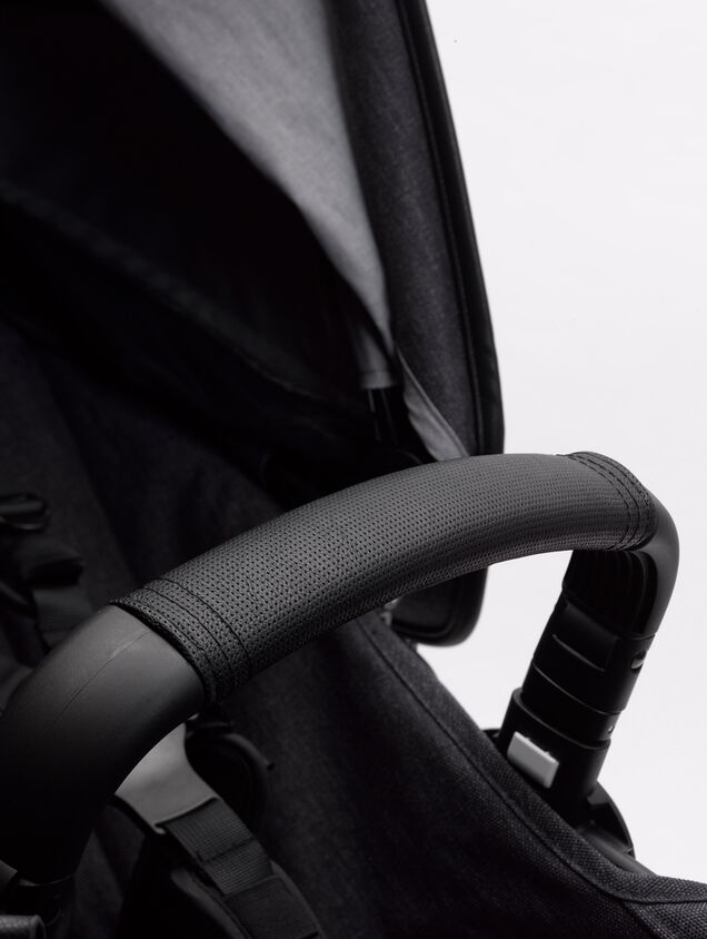 Bugaboo Donkey 3 Mono seat and carrycot pushchair mineral washed black sun canopy, mineral washed black fabrics, black base - Main Image Slide 5 of 7