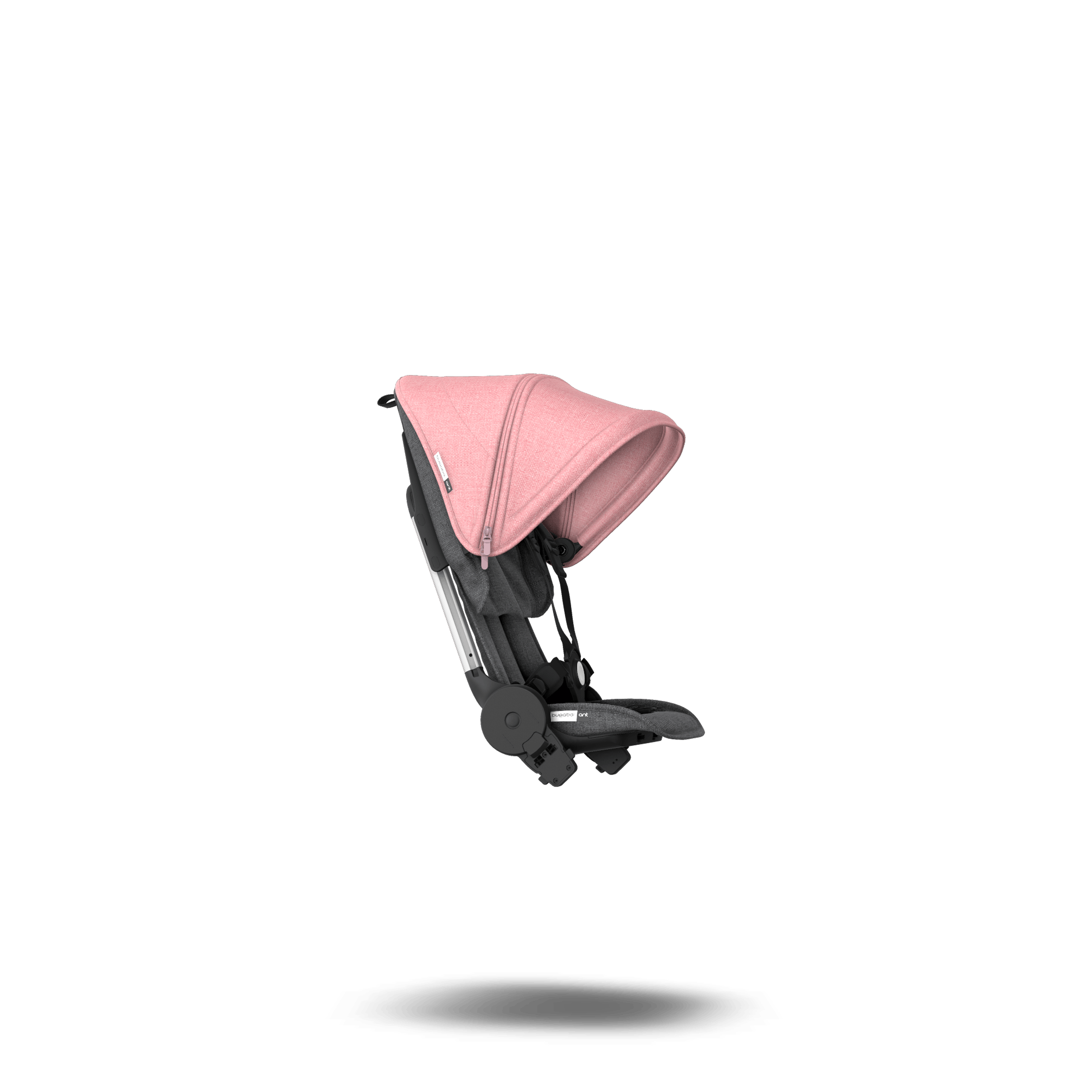 Bugaboo Ant style set complete ASIA GREY MELANGE-PINK MELANG - Thumbnail Slide 4 of 6
