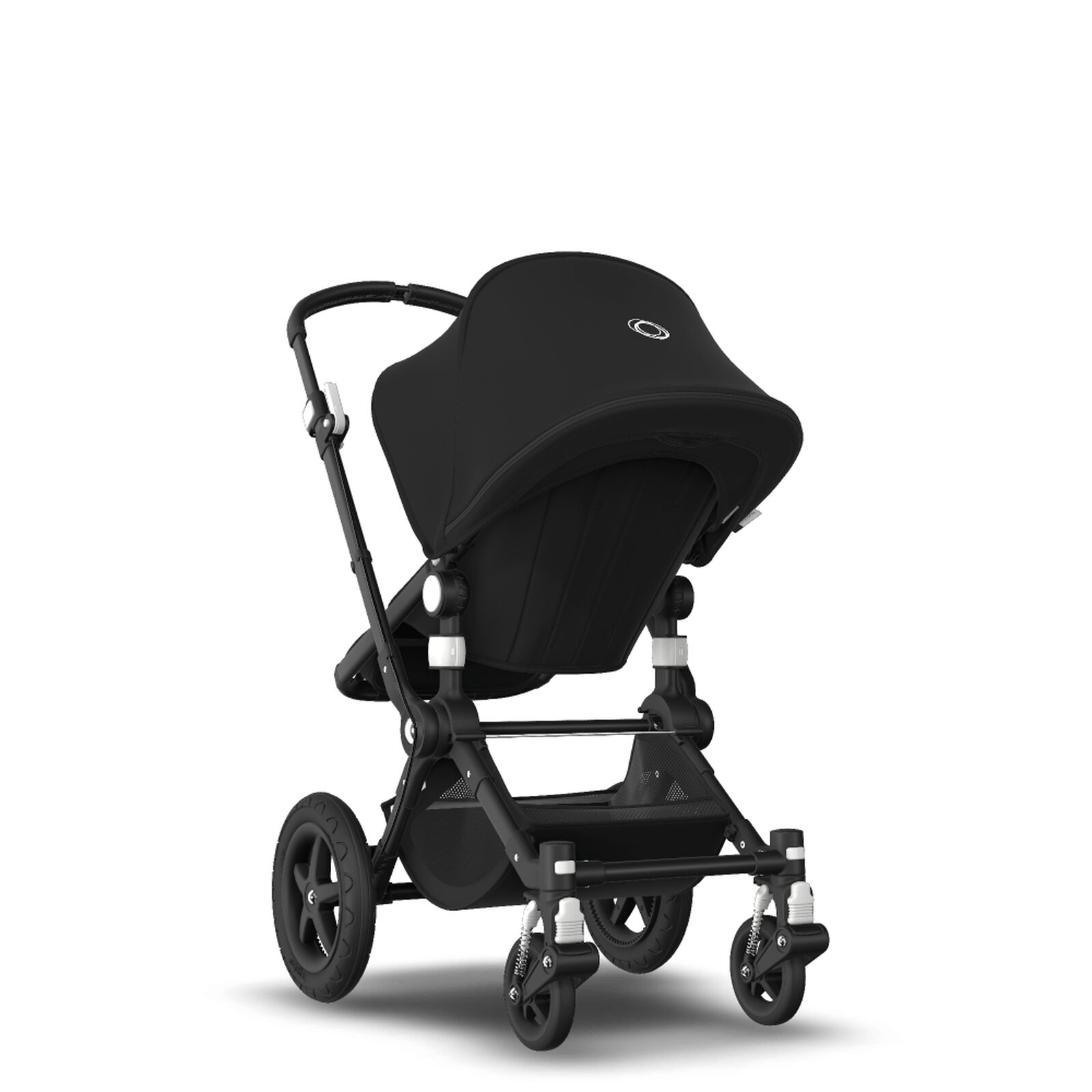 Bugaboo Cameleon 3 Plus seat and carrycot pushchair Black sun canopy, black  fabrics, black chassis | Bugaboo