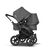Bugaboo Donkey 3 Duo travel system grey melange sun canopy, grey melange fabrics, black base - Thumbnail Slide 4 of 14